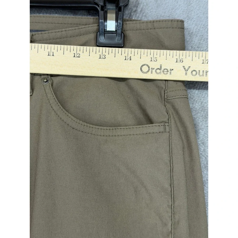 Prana Brion Pant II Slim Fit Mud Brown ReZion Performance Pants 32x32 1965551